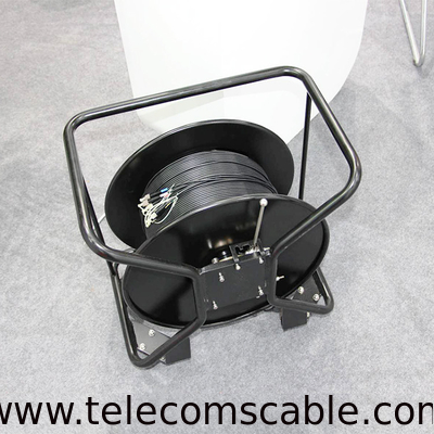 Fiber Optic Cable Spool With Expanded Beam Fiber Connector or SC, FC, FC, PDLC, ODC connector