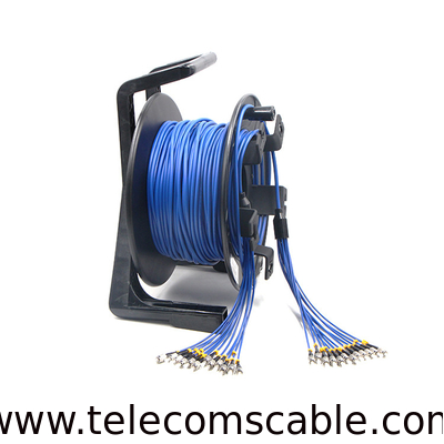 Portable Breakout Fiber Cable Reel With 6/8Core Breakout TPU Outdoor Armored Fiber Optic Cable
