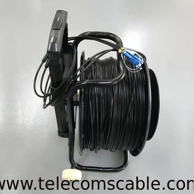 Retractable Fiber Optic Cable of 2/4/6/8/12/24 cores for outdoor applicaiton