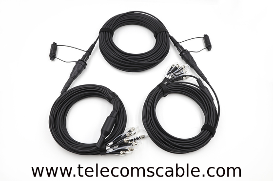 Portable Cable Reel with Single-mode G657A1 5.0mm 8cores Armored TPU jacket IDC Connector Fiber optic cable