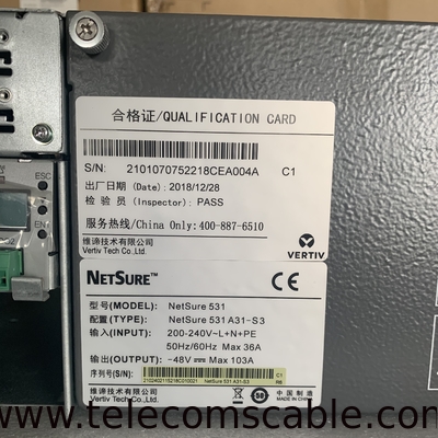 Vertiv 48V 90A Embedded DC Power Supply System Emerson Netsure 531 A31-S3 With R48-2000A3 R48-2000e3 Rectifier Module