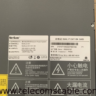 Brand New NetSure 531 A31-S4 Communication Power System 75A Emerson 531A31-S4