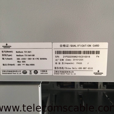 Power 48V 200A Telecom Power System 48V/12kw Vertiv Netsure 731A41-S8 With Controller M830B Rectifier Module R48-3000e3