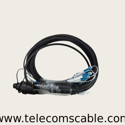 IP67 Waterproof MPO Breakout Cable With MPO To LC Connector For Outdoor Use