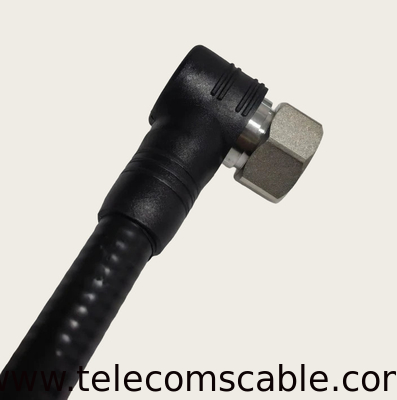 1/2 Superflex 7/16 DIN Male Right Angle To 4.3/10 Male Right Angle Jumper Cable 3M 5M 10M