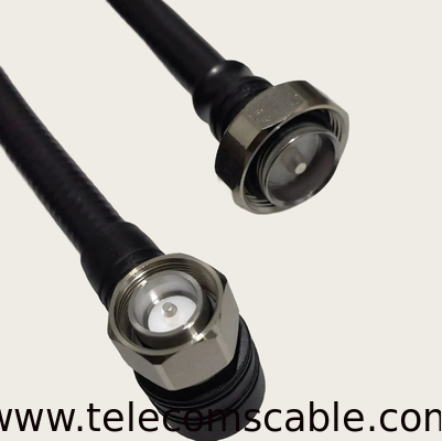 1/2 Superflex 7/16 DIN Male Right Angle To 4.3/10 Male Right Angle Jumper Cable 3M 5M 10M