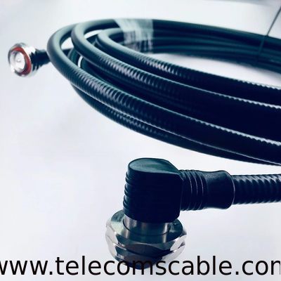 Precision 7/16 DIN Right Angle Coaxial Connector For 1/2" Superflex Feeder Cable