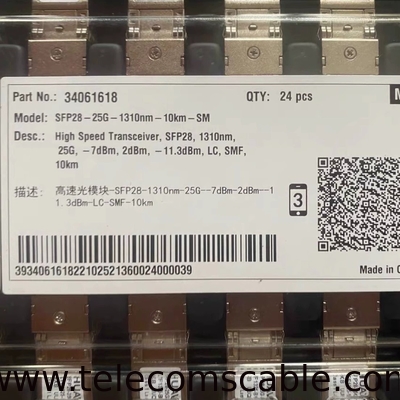 Huawei High Speed Transceiver SFP28-25G-1310nm-10km-SM optical module Huawei Part number 34061618