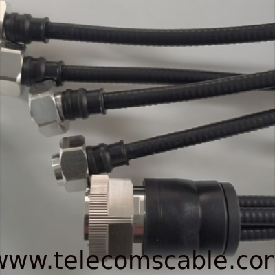 Signal Cable 1/4" MQ5 To 4.3-10 Flex Jumper Cable Assemblies