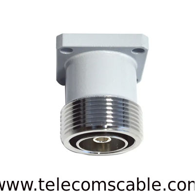 Rf Coaxial Connector 7/16 Din Female Flange Adapter