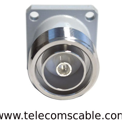 Rf Coaxial Connector 7/16 Din Female Flange Adapter