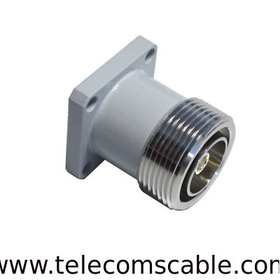 Rf Coaxial Connector 7/16 Din Female Flange Adapter