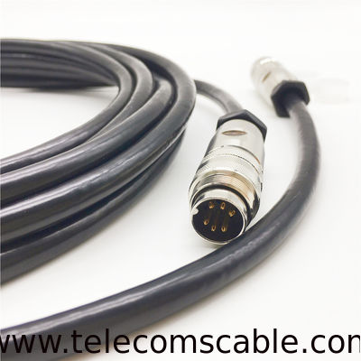 8 Pin AISG RET Cable Female to Male for Ericsson, DB9 to AISG Control Cable 10m with Molded D-Sub and M16 Connectors