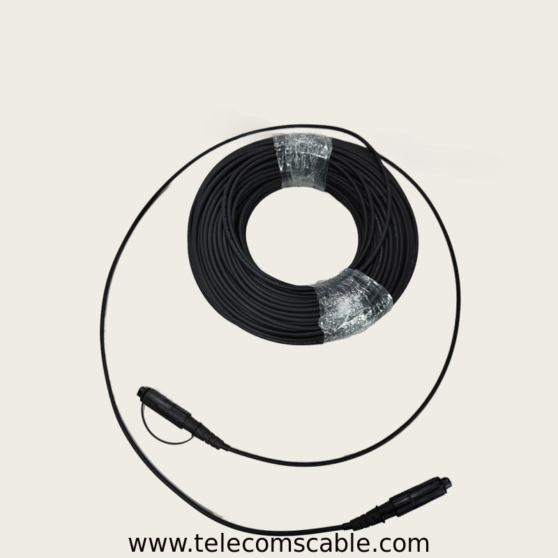 Waterproof MPO Trunk Cable with MPO Breakout Fiber Optic Cable 12/24 Core