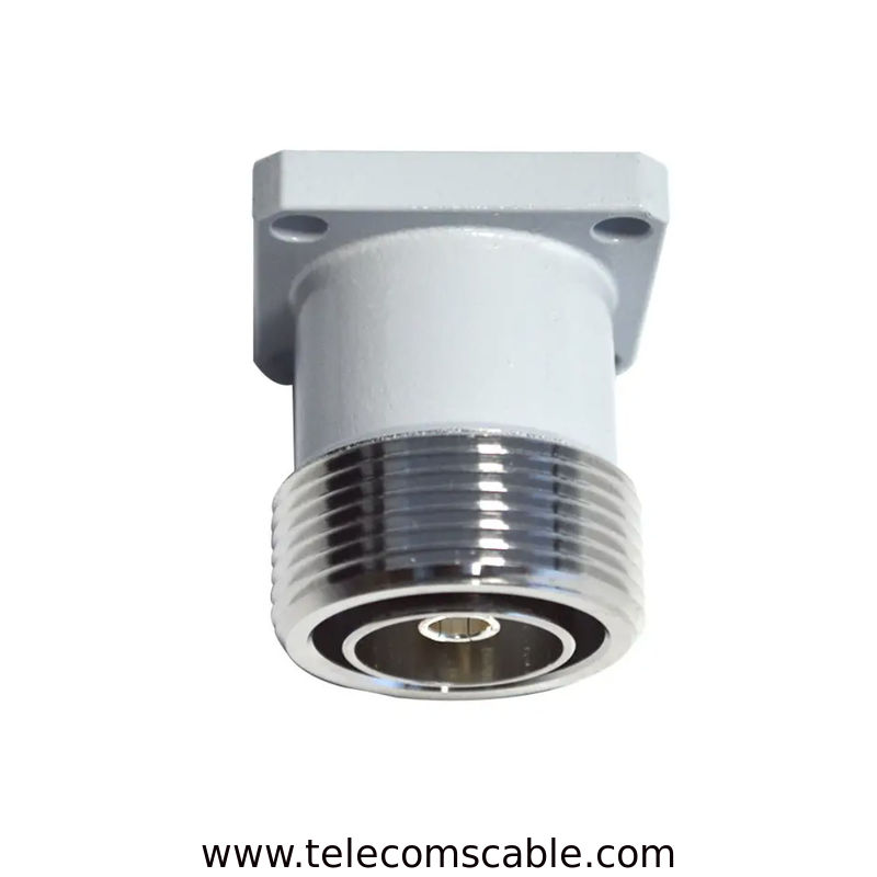 Rf Coaxial Connector 7/16 Din Female Flange Adapter