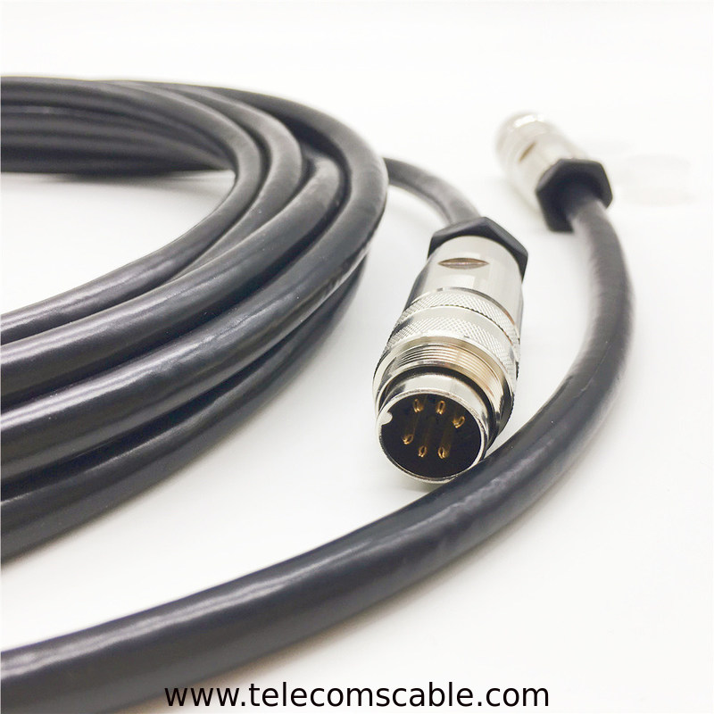 8 Pin AISG RET Cable Female to Male for Ericsson, DB9 to AISG Control Cable 10m with Molded D-Sub and M16 Connectors