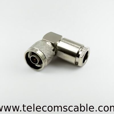N Conector de ângulo reto masculino para RG8U/LMR400